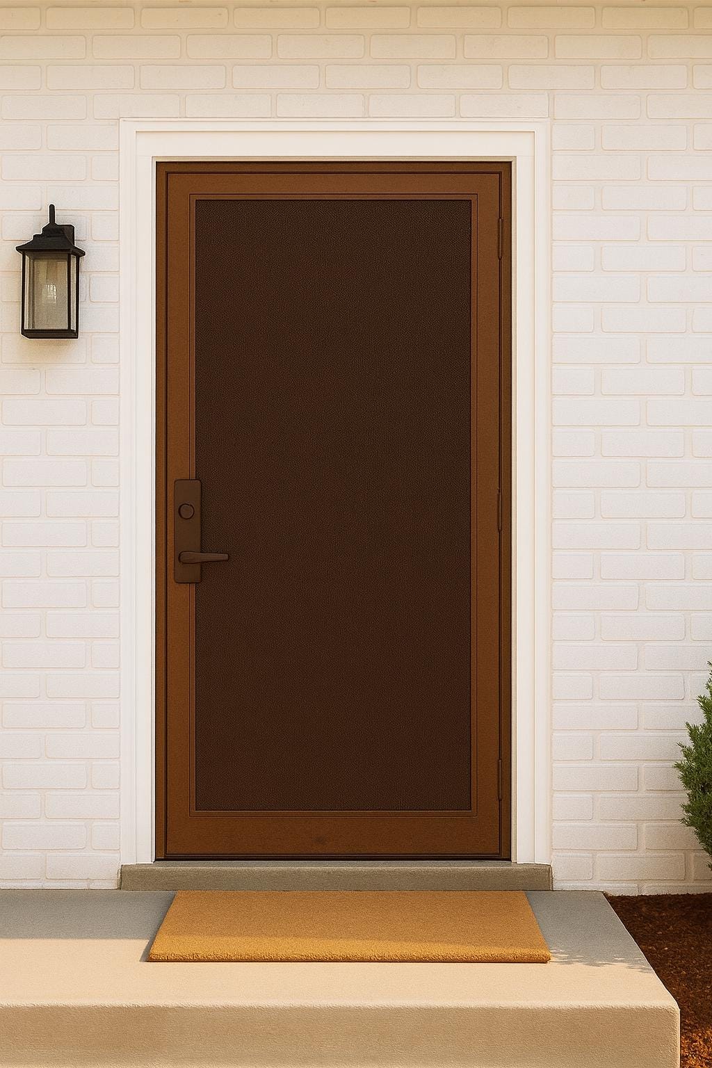 Modern Steel Security Screen Door by the steel fabrication shop, product image 2