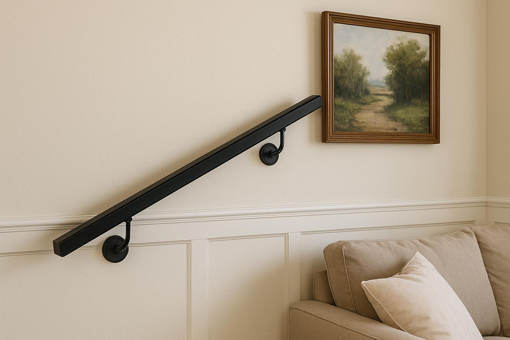 Modern Steel Wall Mounted Handrail by the steel fabrication shop, product image 3