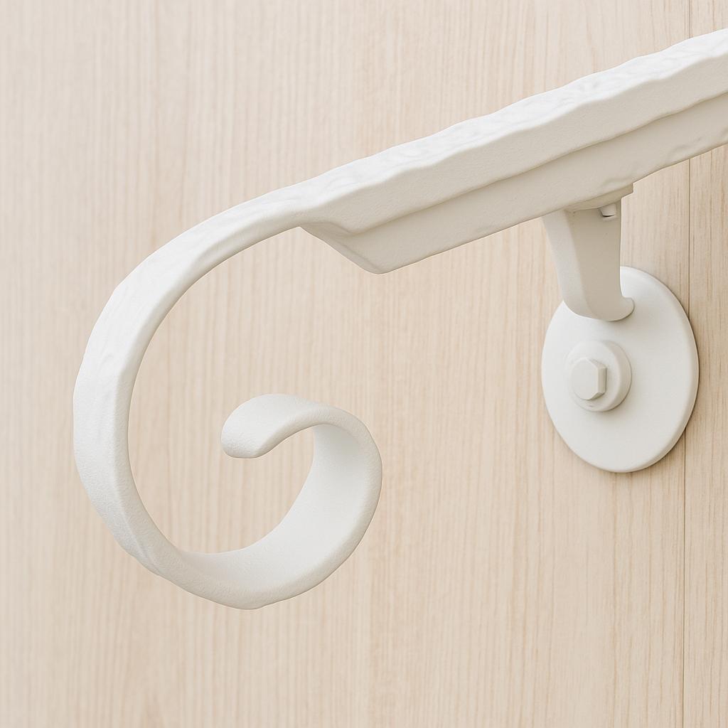 Forged Steel Scroll Handrail by the steel fabrication shop, product image 3