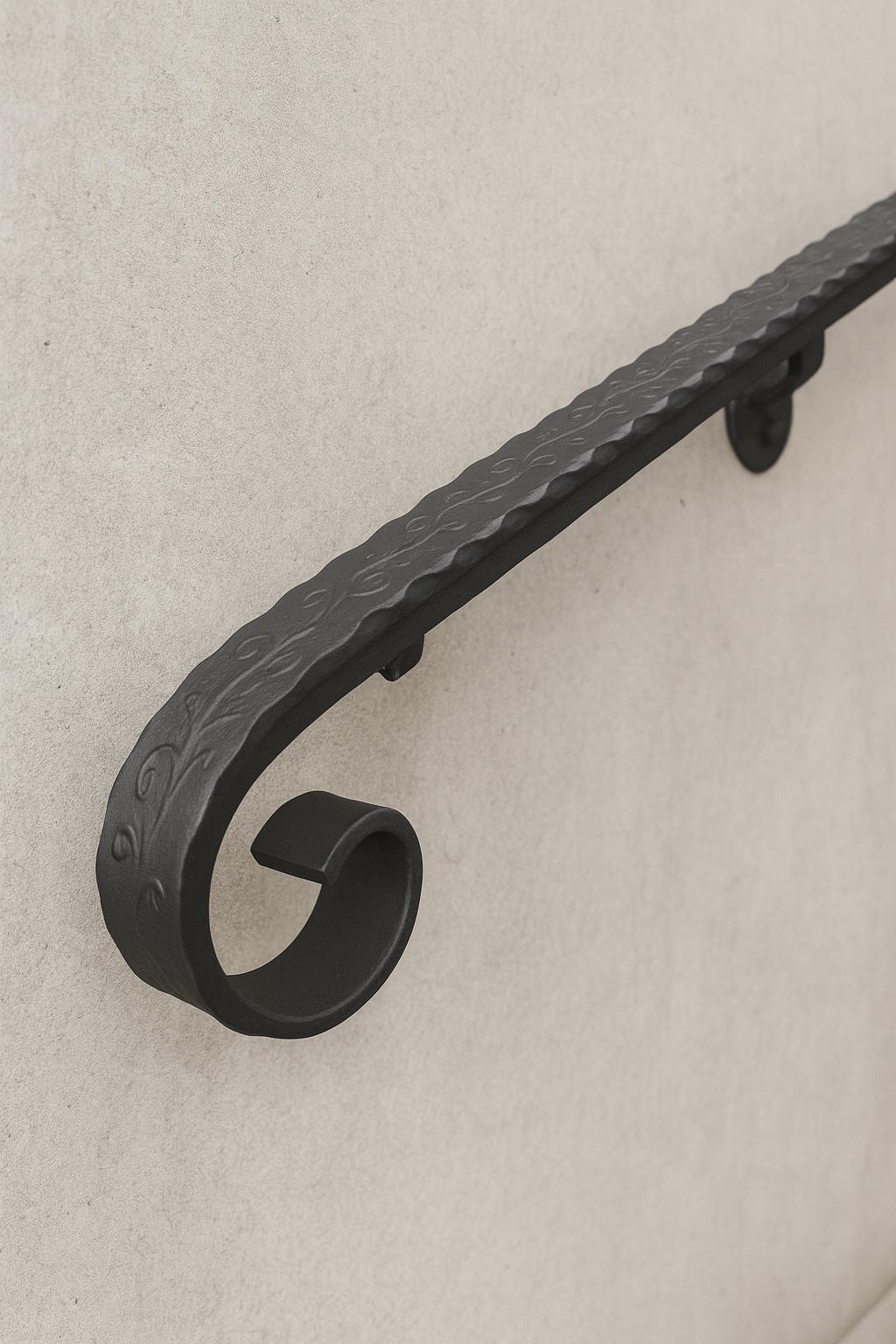 Forged Steel Scroll Handrail by the steel fabrication shop, product image 2
