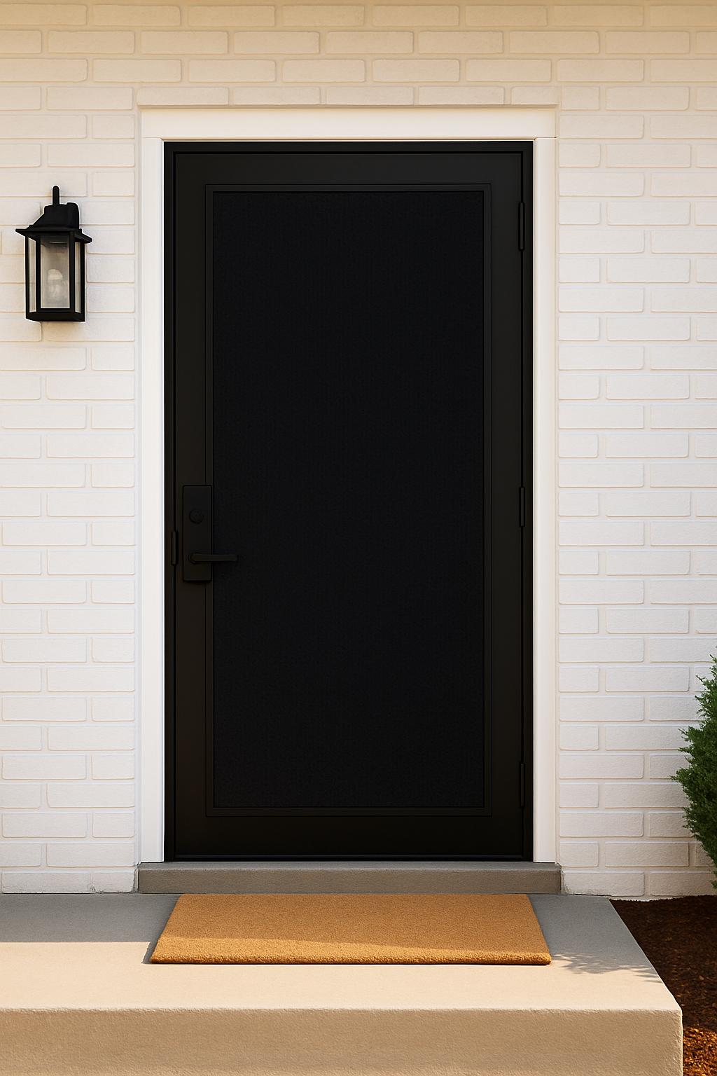 Modern Steel Security Screen Door by the steel fabrication shop, product image 3