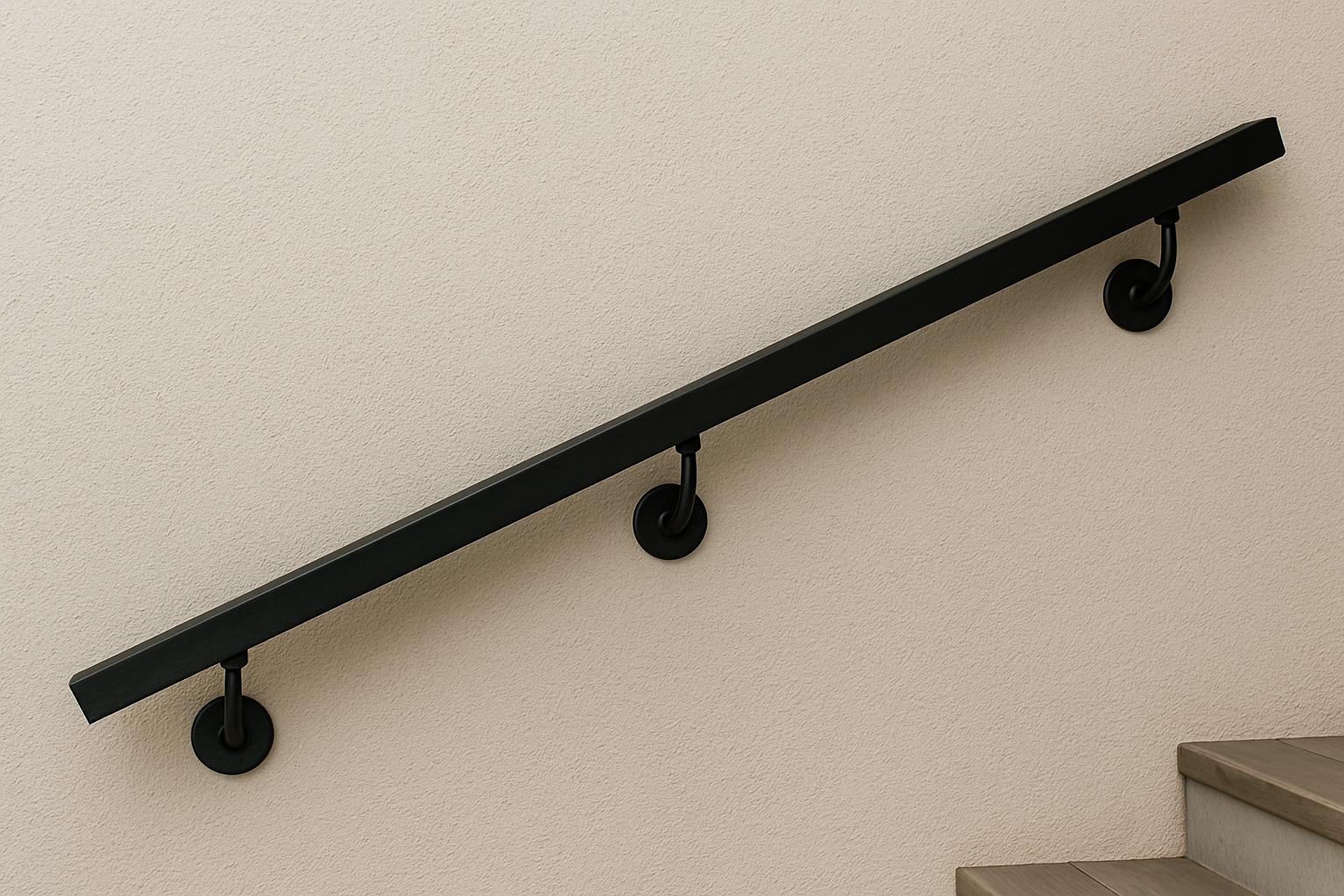 Modern Steel Wall Mounted Handrail by the steel fabrication shop, product image 4