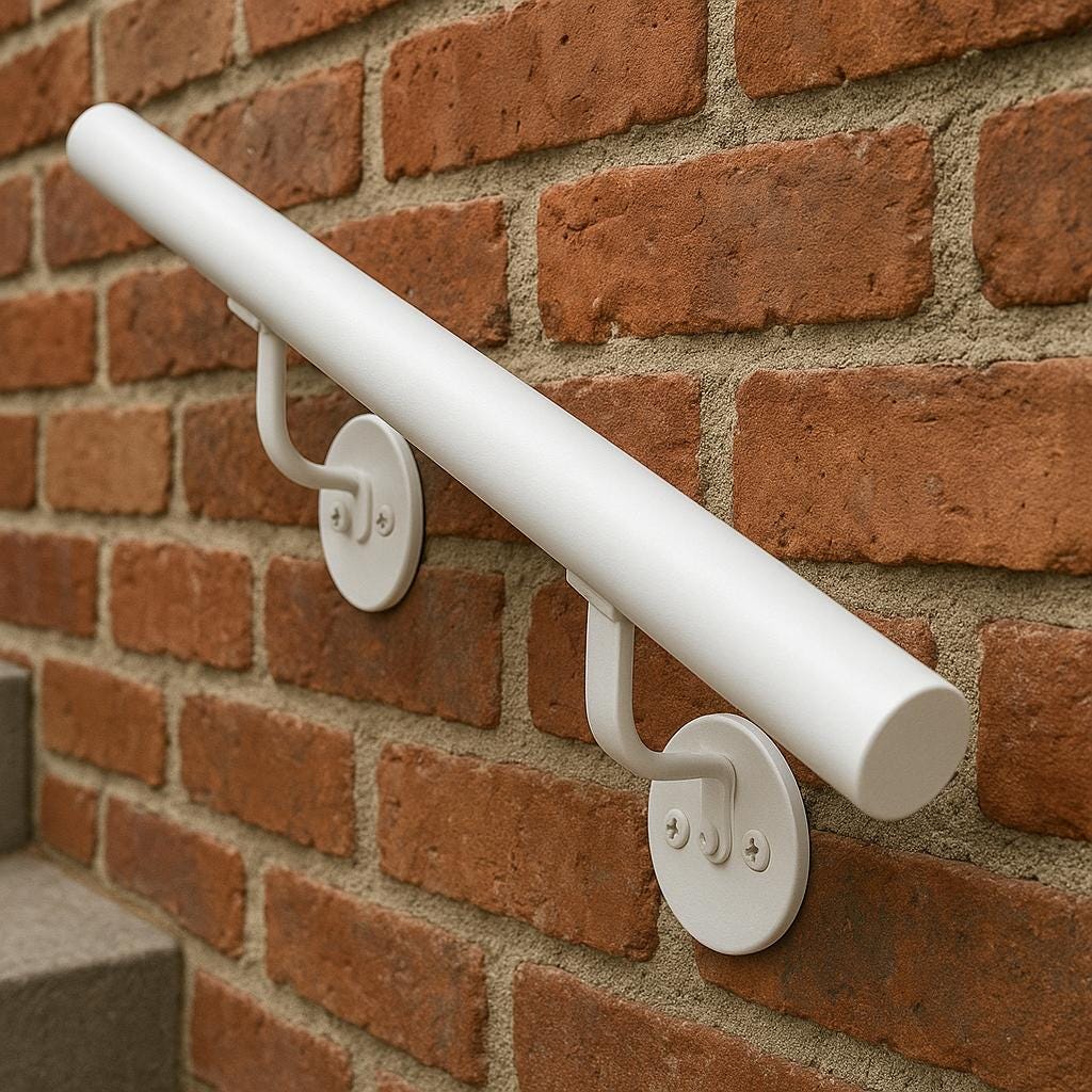 Modern Steel Handrail – Round Metal Stair Railing by the steel fabrication shop, product image 2