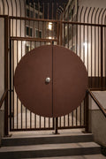 Handmade Round Steel Security Door by Crown Forge Iron, product image 1