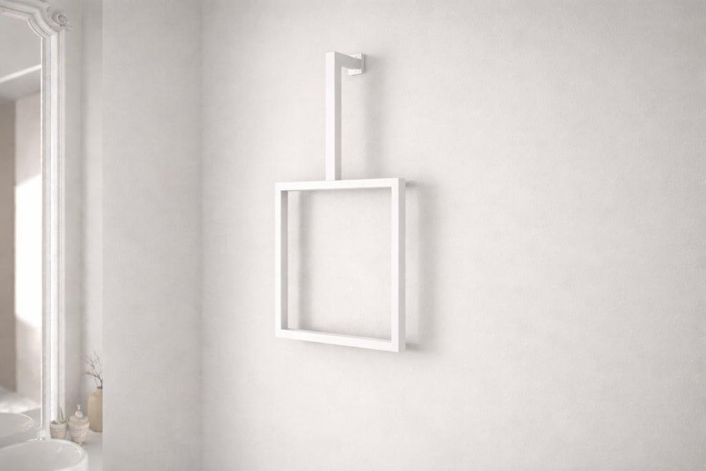 Modern Square Metal Towel Holder by the steel fabrication shop, product image 5