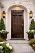 Verona Arch Single Iron Entry Door by Crown Forge Iron, product image 1