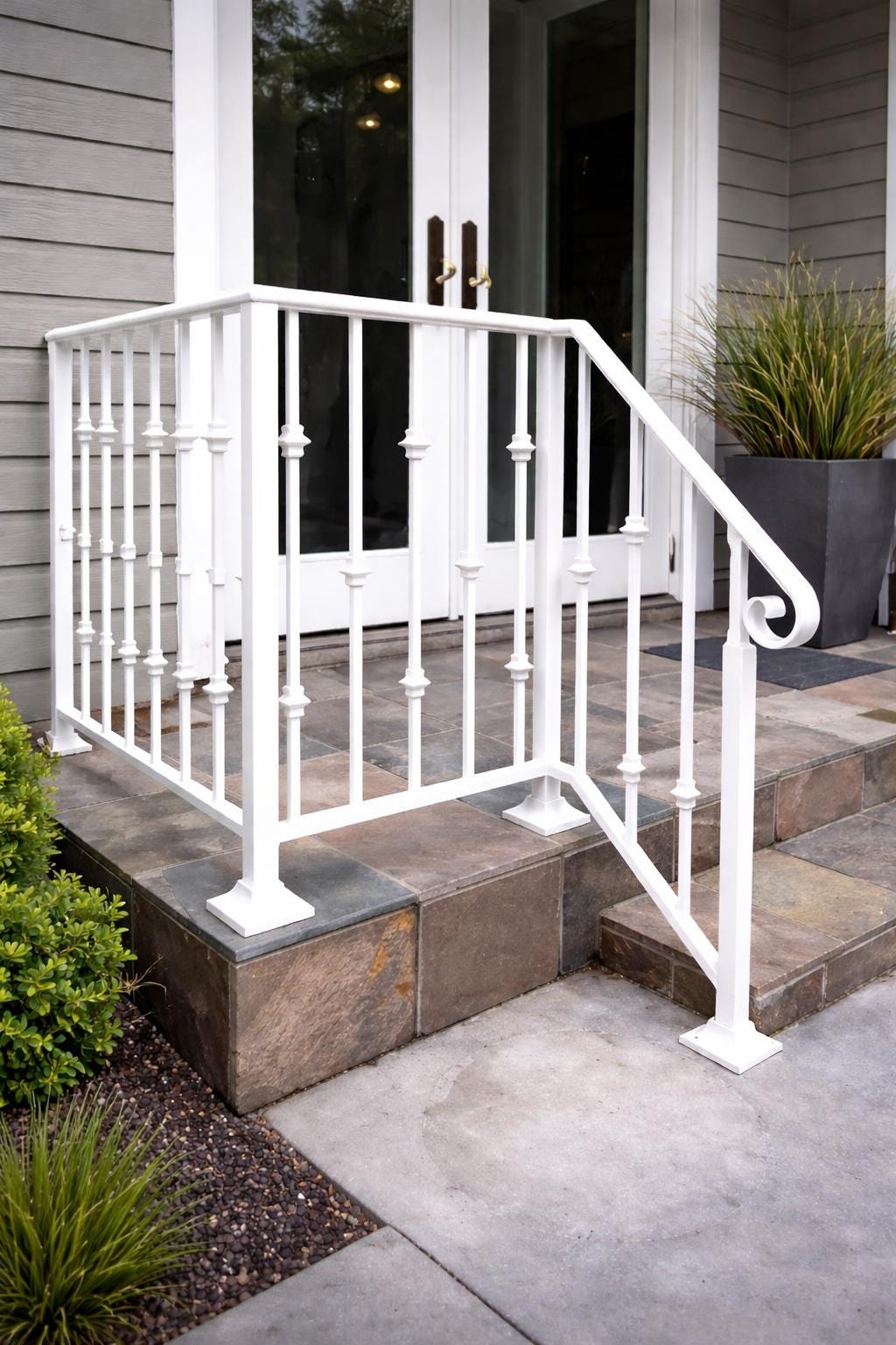 Belmont Classic Steel Stair Railing by the steel fabrication shop, product image 3