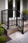 Belmont Classic Steel Stair Railing by the steel fabrication shop, product image 1