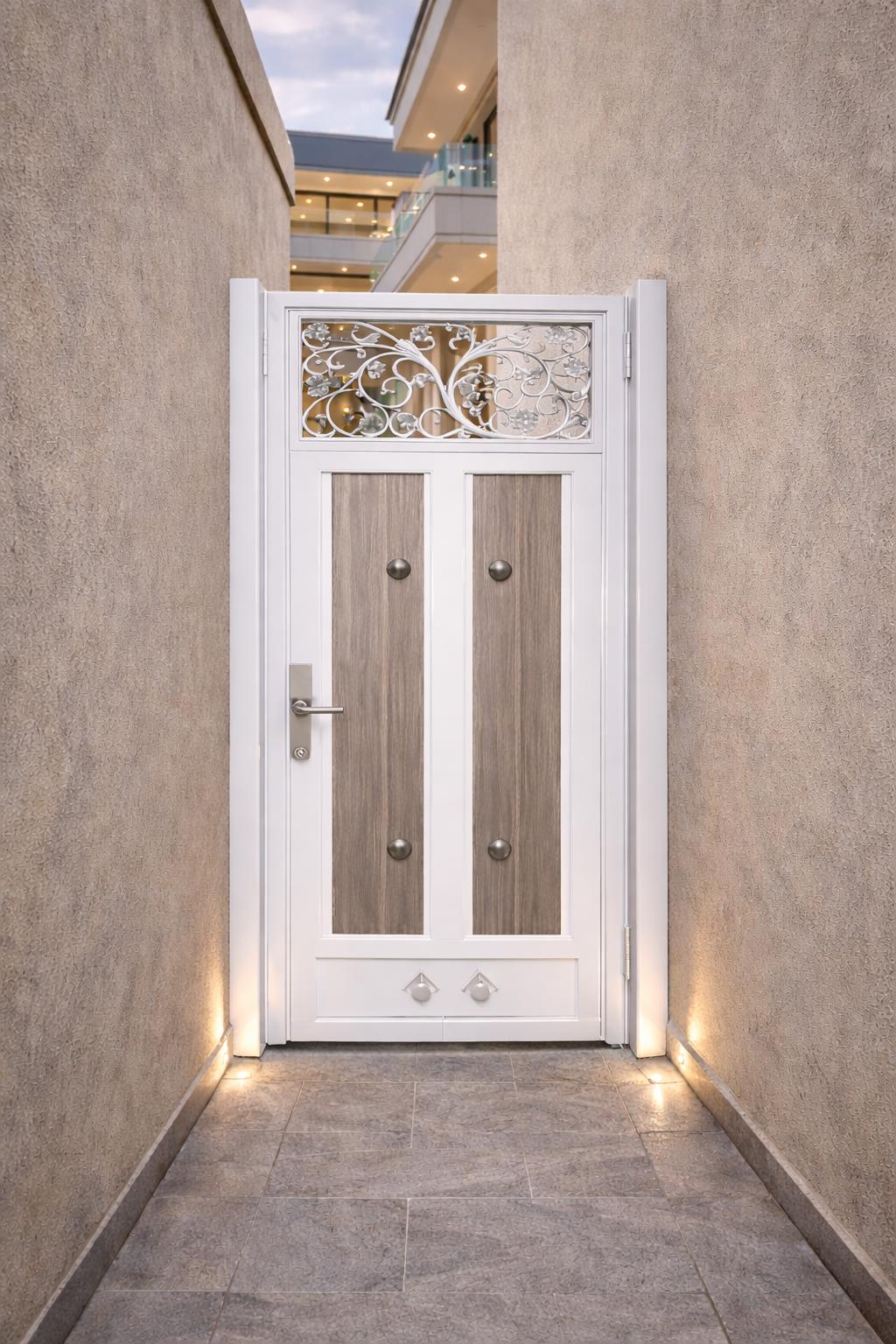 Custom Steel Walk Gate – Modern Garden Path Entry Door, Powder Coated Metal by the steel fabrication shop, product image 3