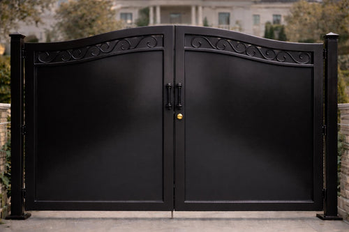Bellagio Crest Double Driveway Gate by the steel fabrication shop, product image 1