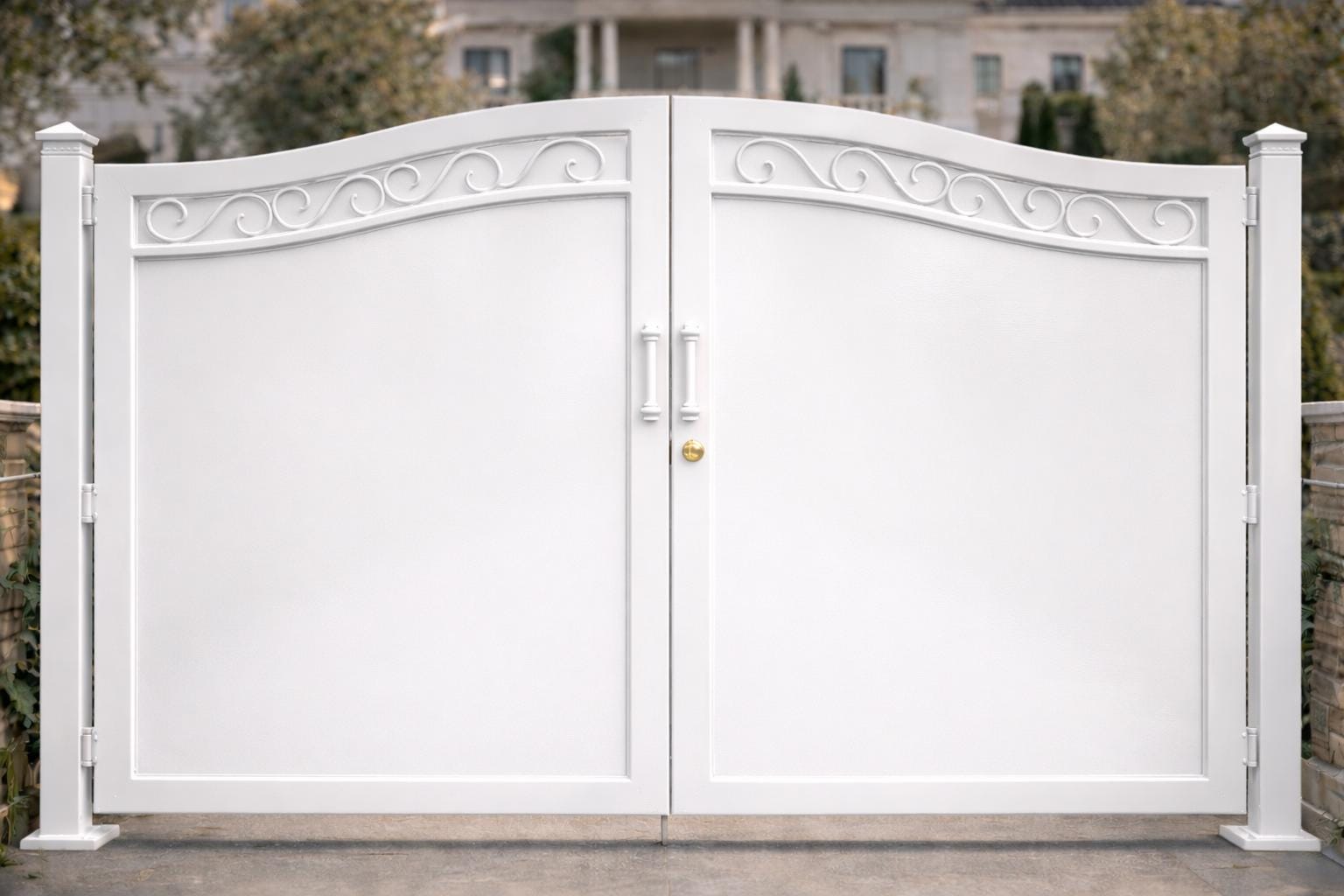 Bellagio Crest Double Driveway Gate by the steel fabrication shop, product image 3