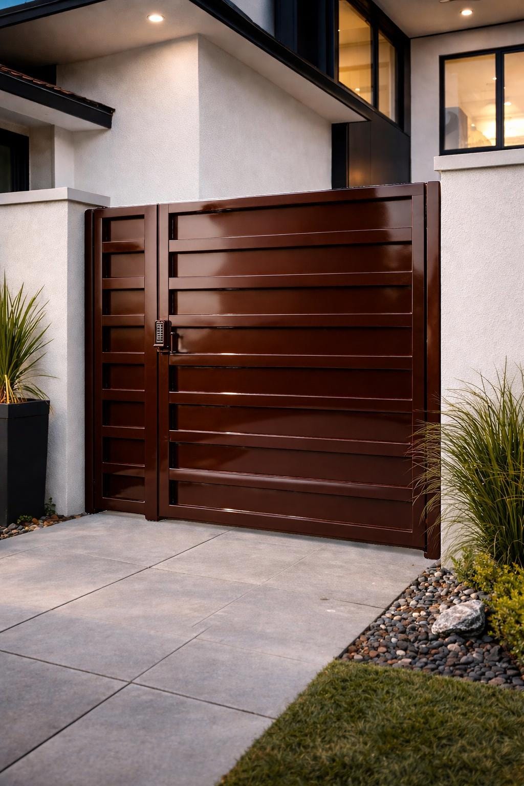 Custom Metal Pedestrian Gate by the steel fabrication shop, product image 3