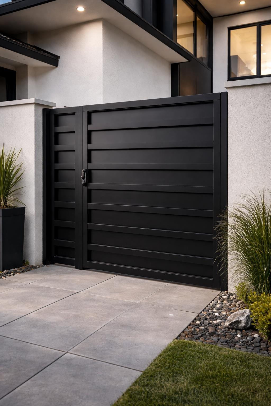 Custom Metal Pedestrian Gate by the steel fabrication shop, product image 1