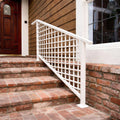 Stradella Modern Gridline Steel Stair Railing - Exterior Handrail System, Custom Colors by the steel fabrication shop