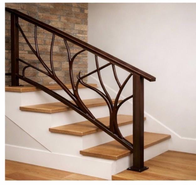Arborline Modern Exterior Stair Railing by the steel fabrication shop, product image 2