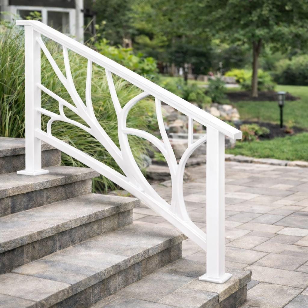 Arborline Modern Exterior Stair Railing by the steel fabrication shop, product image 3