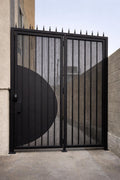 Noverra Steel Studio Eclipse Modern Double Steel Privacy Gate by the steel fabrication shop, product image 1