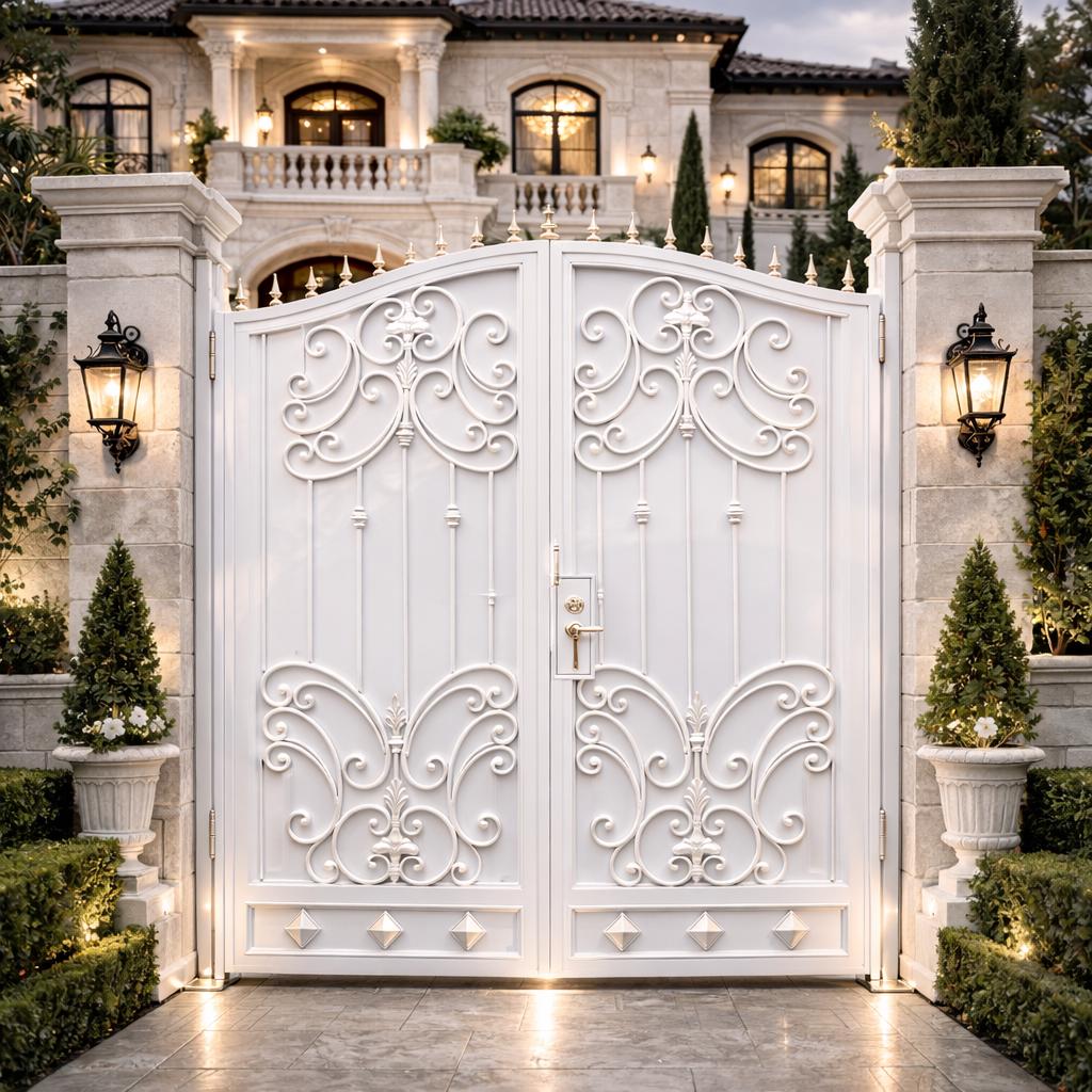 This signature Iron Driveway Gate by the steel fabrication shop, product image 3